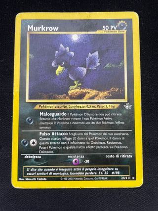 Murkrow 24/111 Neo Genesis Pokemon TCG - Ita