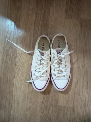 Converse Blancas planas