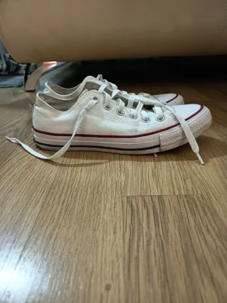 Converse Blancas planas