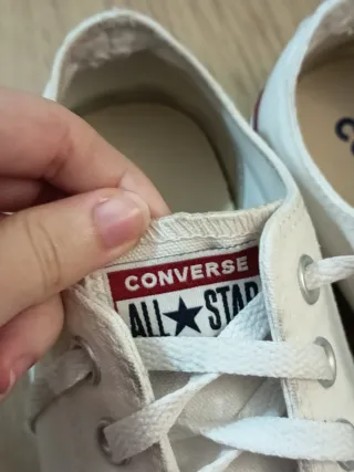 Converse Blancas planas