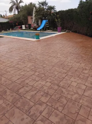 Hormigón impreso para exteriores