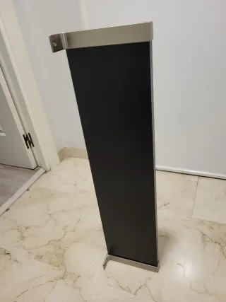 2 Estanterías Ikea Madera y Metal Negra