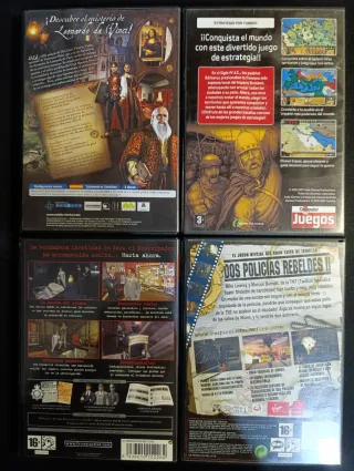 Lote 8 Juegos PC CD-ROM + 150 demos