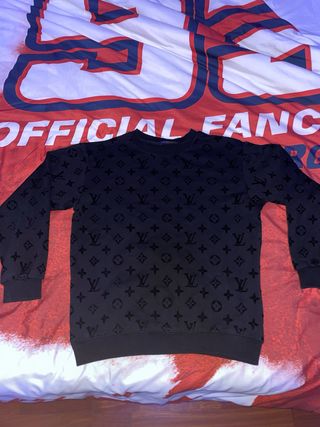 Sudadera Louis Vuitton Monogram Negra