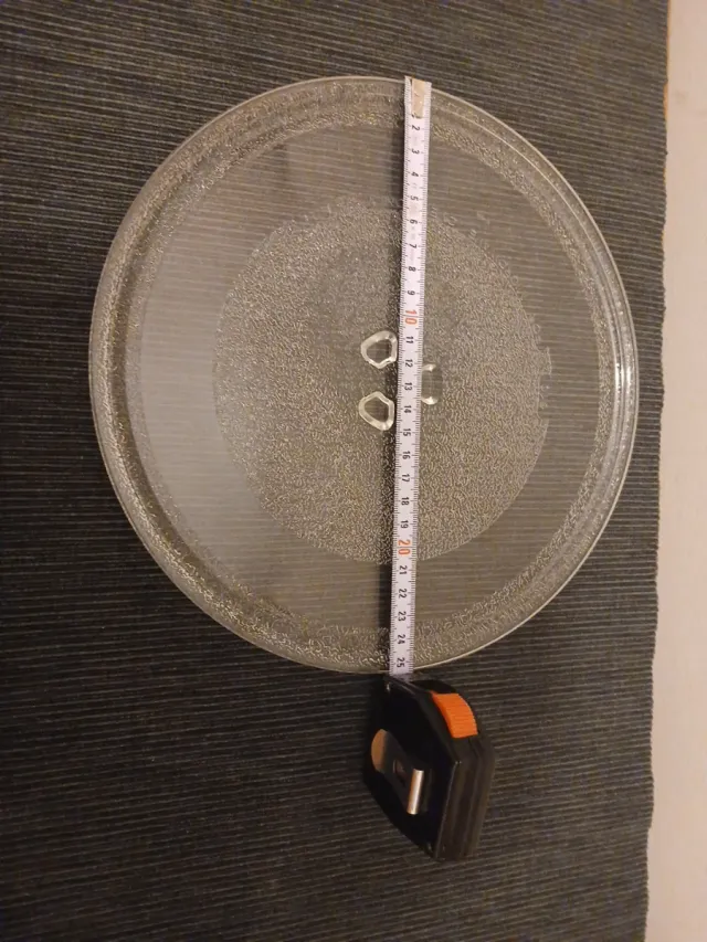 Plato giratorio para microondas de cristal