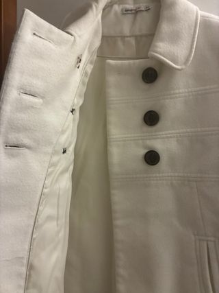 Abrigo corto blanco
