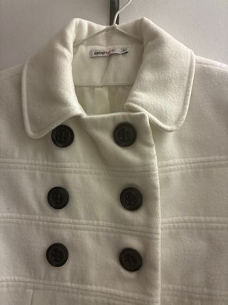 Abrigo corto blanco