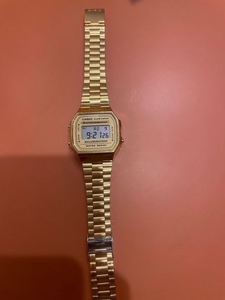 Reloj Casio Dorado Digital Electro Luminescence