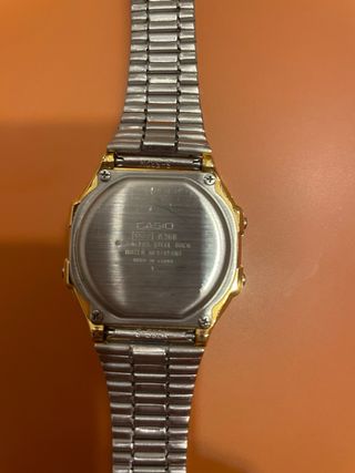 Reloj Casio Dorado Digital Electro Luminescence
