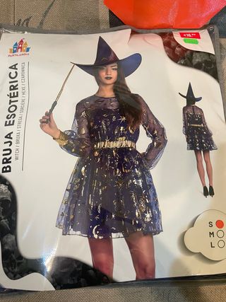 Disfraz Bruja Esotérica Partilandia Talla S