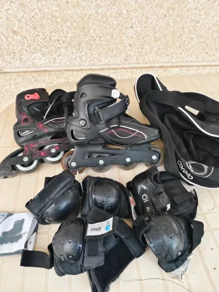 Patines en línea Oxelo con protecciones