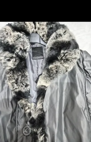 Cappotto Coconuda con collo in pelliccia