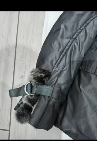 Cappotto Coconuda con collo in pelliccia