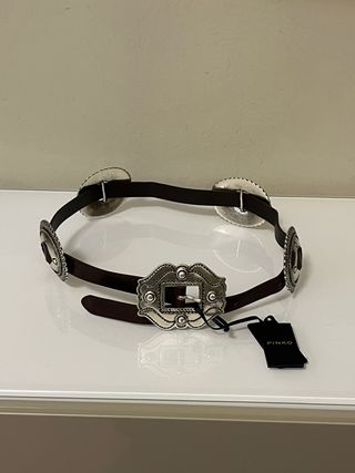 Cintura Pinko Pelle Vera Fibbia Western