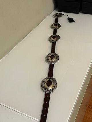 Cintura Pinko Pelle Vera Fibbia Western