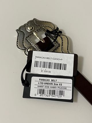 Cintura Pinko Pelle Vera Fibbia Western