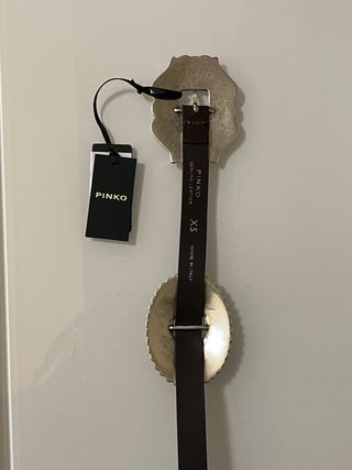 Cintura Pinko Pelle Vera Fibbia Western