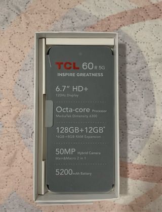 TCL 60R 5G 128GB Negro Nuevo