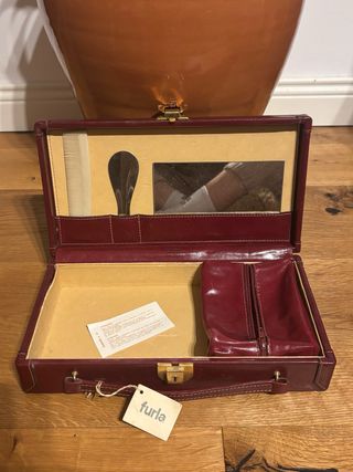 Valigetta beauty case Furla pelle anni 70