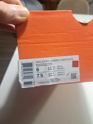 Nike Vaporfly Next 3% Talla 38.5