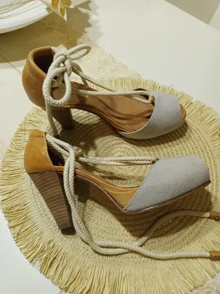 Sandalias Anairo Kupuri Beige/Marrón