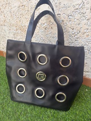 Bolsa Tote Paco Rabanne Negra