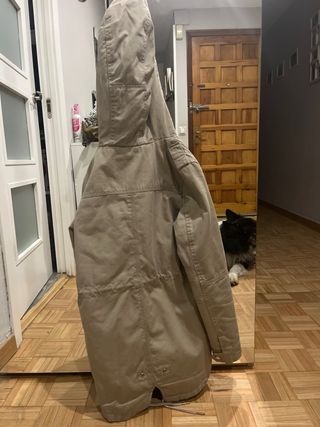 Abrigo beige Bershka Talla XS