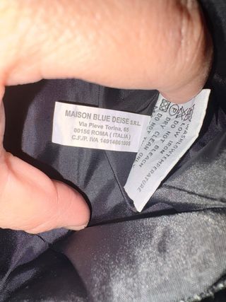 Cazadora Piel Negra Talla S