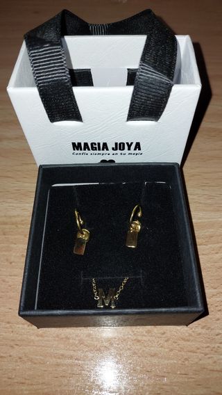 Conjunto pulsera y pendientes