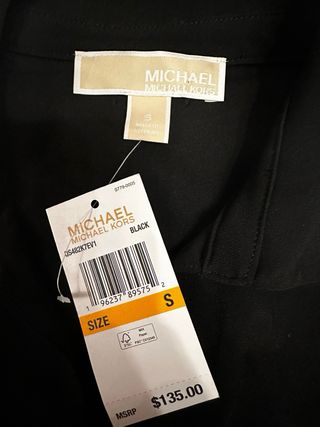 Vestido Michael Kors Negro Nuevo talla S