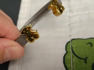 Pulsera Tous Oso Dorada y Plateada