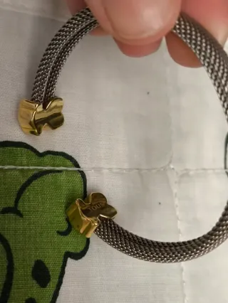 Pulsera Tous Oso Dorada y Plateada