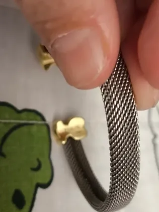 Pulsera Tous Oso Dorada y Plateada