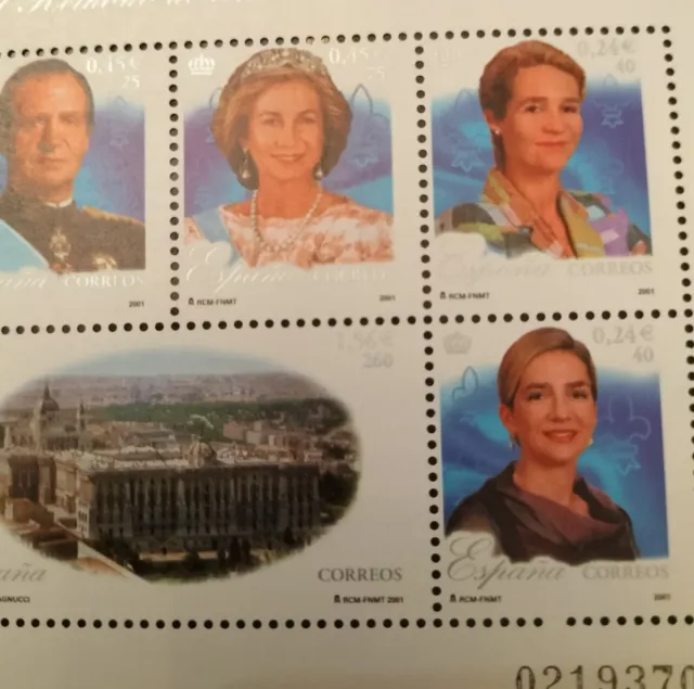 Hoja Bloque 25 Aniversario Reinado Juan Carlos I