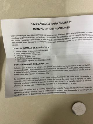 Báscula de equipaje digital