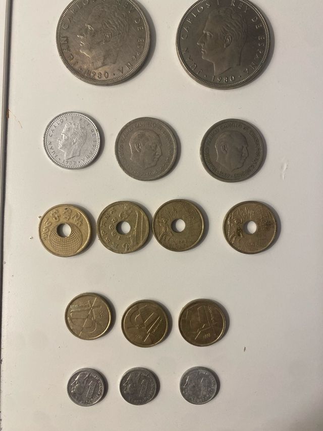 Conjunto pesetas antiguas España