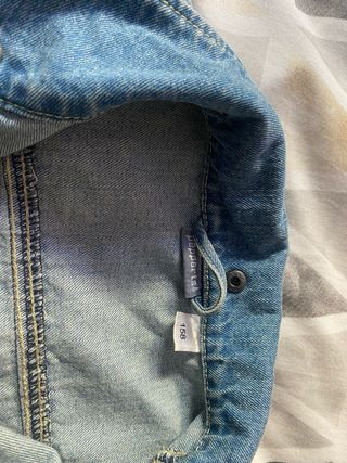 Chaqueta vaquera con mangas rosas 11-13 años