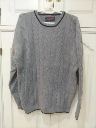 Jersey Emilio Tucci Gris Trenzado