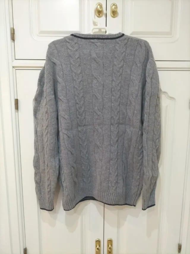 Jersey Emilio Tucci Gris Trenzado