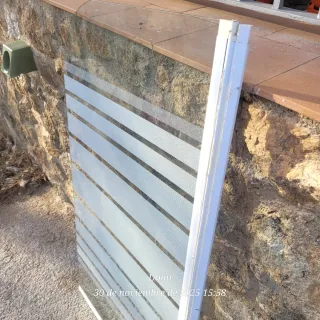 Mampara de bañera de cristal