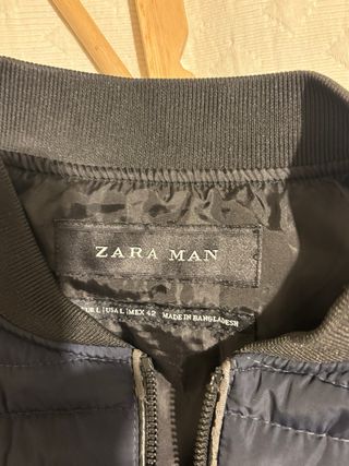 Chaleco Zara Hombre Azul Talla L