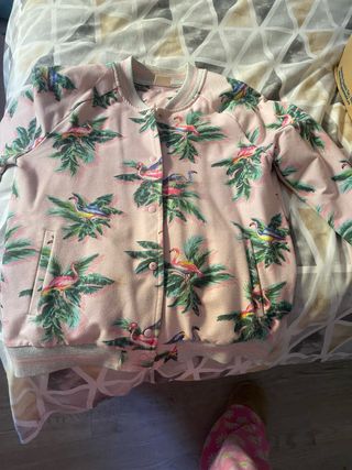 Bomber niña flamencos rosa 10-13 años