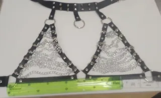 Top gótico arnés cadenas talla XXXL