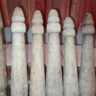 Antiguo Juego de bolos madera principios S.XX