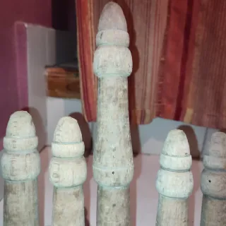 Antiguo Juego de bolos madera principios S.XX