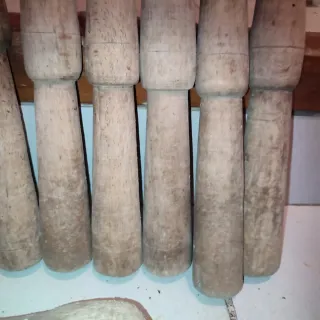 Antiguo Juego de bolos madera principios S.XX