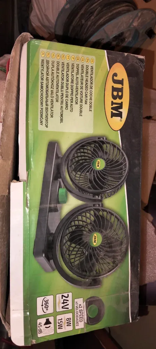 Ventilatore doppio per auto JBM 24V
