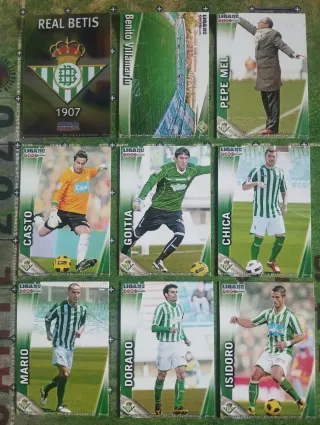 Colección cromos fútbol LIGA 2012 Real Betis