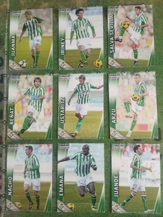 Colección cromos fútbol LIGA 2012 Real Betis