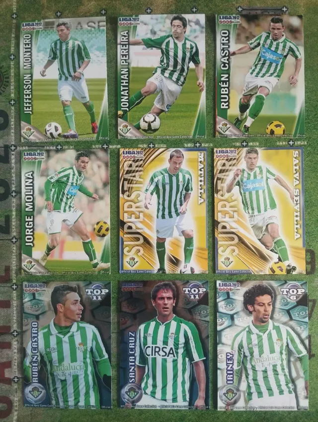 Colección cromos fútbol LIGA 2012 Real Betis